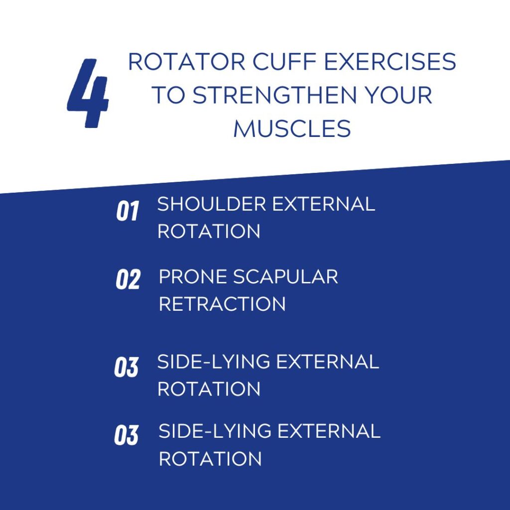 4 Rotator cuff exercises to strengthen your muscles. 